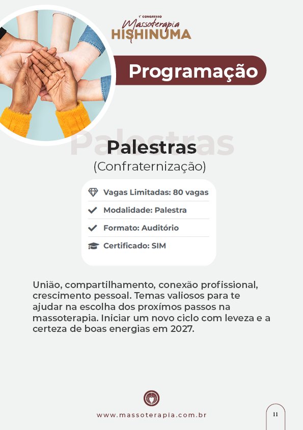 Guia do Aluno - 1° Congresso Massoterapia Hishinuma11