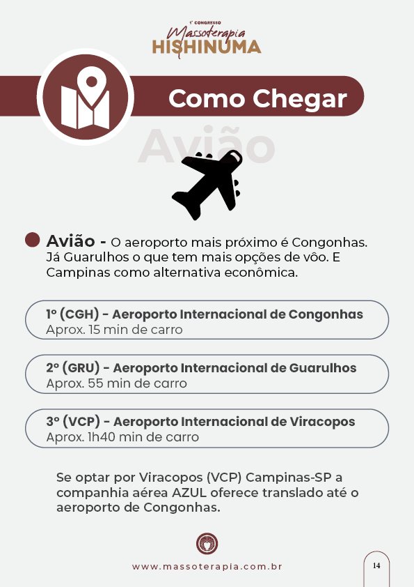 Guia do Aluno - 1° Congresso Massoterapia Hishinuma14