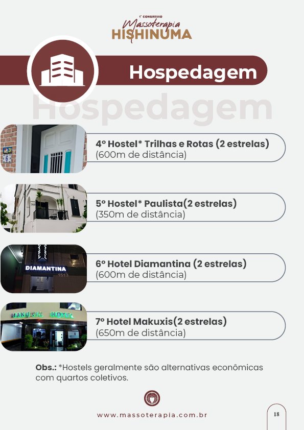 Guia do Aluno - 1° Congresso Massoterapia Hishinuma18