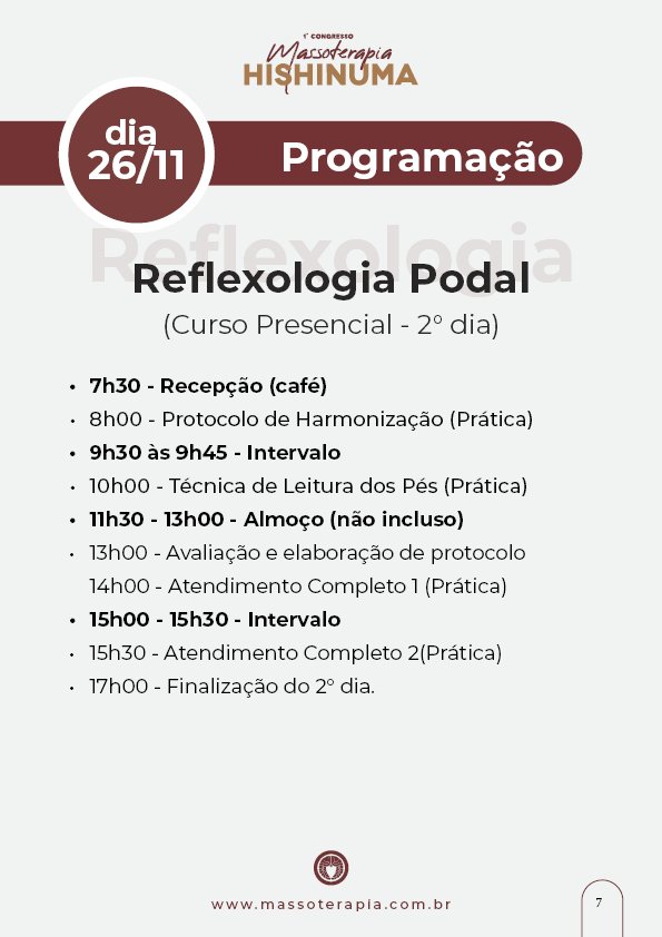 Guia do Aluno - 1° Congresso Massoterapia Hishinuma7